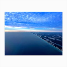 Aerial View Of The Ocean (Shots From Airplanes Series) Canvas Print