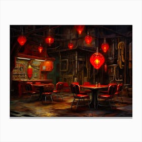 Steampunk Bar Canvas Print