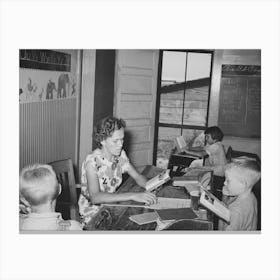 Primary School Near Southeast Missouri Farms By Russell Lee 1 Canvas Print