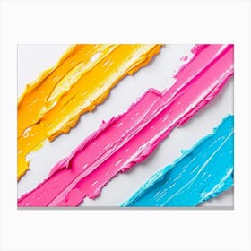 Colorful Paint Splatters Canvas Print