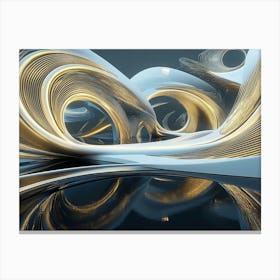 Futuristic 3d Design 1 Canvas Print