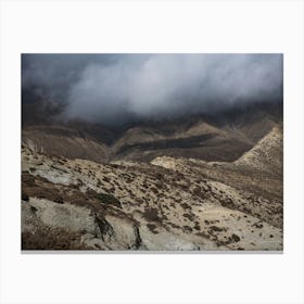 Cloudy Day In The Himalaya Mountains Canvas Print