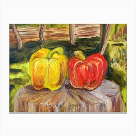 Bell Peppers Canvas Print