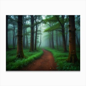 Realm Of Enchanted Forests Canvas Print