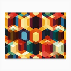 Abstract Geometric Pattern 1 Canvas Print