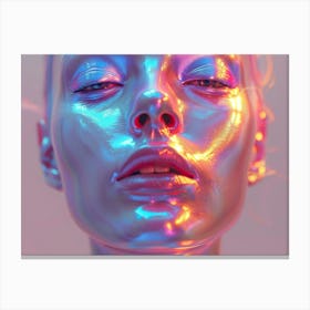 Holographic Portrait 4 Canvas Print