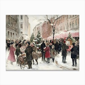 Christmas Market 6 Canvas Print