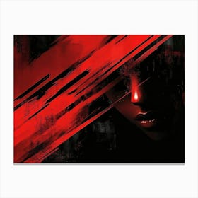 Red And Black Canvas Print