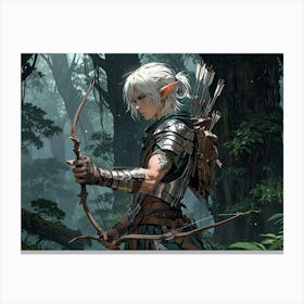 Elf Archer Canvas Print