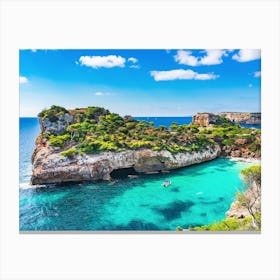 Calo des Moro Mallorca, Balearic Islands Spain Canvas Print