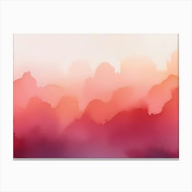 Abstract Watercolor Mountain Range Canvas Print