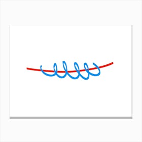 Wavy Line Canvas Print