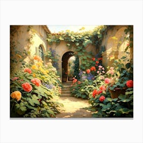 Garden Path Canvas Print