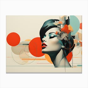 Vintage Vibes 80s Diva Canvas Print