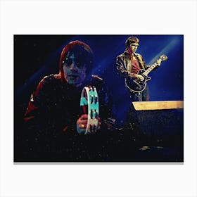 Superstars Of Liam Gallagher And Noel Gallagher In Oasis Canvas Print