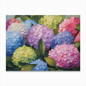 Shades Of Hydrangeas Canvas Print