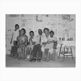 Southeast Missouri Farms, Sharecropper Family In Home From Which They Are To Be Moved, La Forge Project, Missouri By Canvas Print