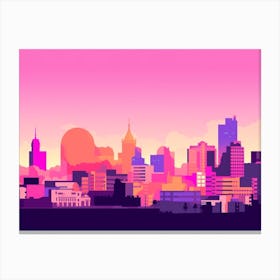 Valencia Skyline Canvas Print
