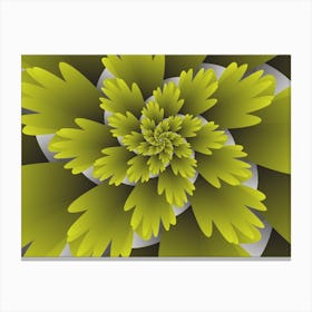 3d Leaf Blooms Canvas Print