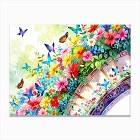 Butterfly Garden Canvas Print