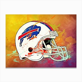 Buffalo Bills Helmet Abstract Canvas Print