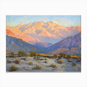 Western Sunset Landscapes Sierra Nevada 3 Canvas Print