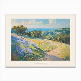 Western Landscapes Texas Hill Country 4 Poster Canvas Print