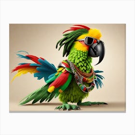 Parrot In Sunglasses 1 Canvas Print