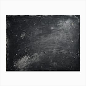 An Extreme Closeup View Of A Smudged Bare Black Slate Chalkboard Revealing The Subtle Nuances Of (5) Canvas Print