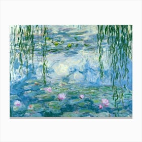 Green Water Lily Pond Claude Monet Oil Painting Canvas Print