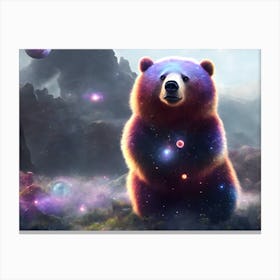 Galactic Bear Canvas Print