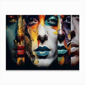 Face Painting Canvas Print