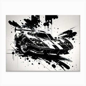 Splatter Car 3 Canvas Print