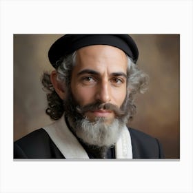 Jewish Man Portrait 04 1 Canvas Print