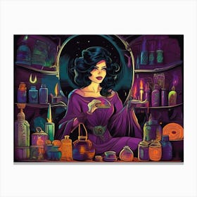 The witch's office Canvas Print