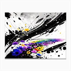 Abstract Flower Canvas Print