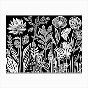 Lion cut inspired Black and white Garden plants & flowers art, Gardening art, Garden 220 Canvas Print