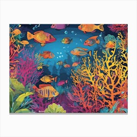 Under The Sea 10 Canvas Print