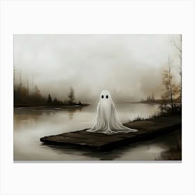 Ghost On A Dock Canvas Print