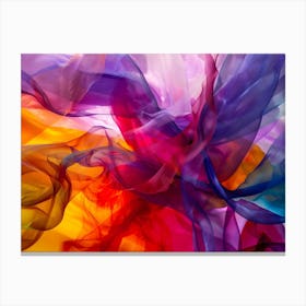 Abstract motion, vibrant colors Canvas Print