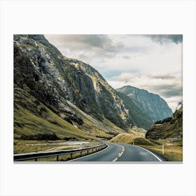 Rugged Mountain Highway Canvas Print