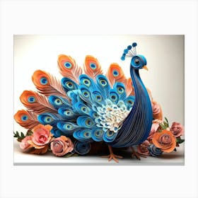 Peacock 57 Canvas Print