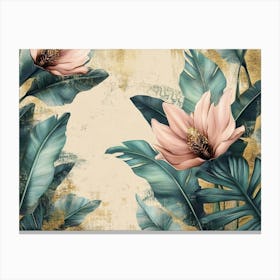 Tropical Flowers Canvas Print