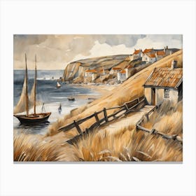 European Coastal Painting (198) Canvas Print