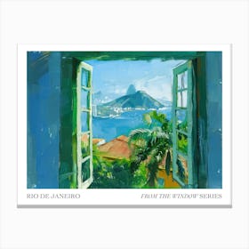 Rio De Janeiro From The Window Series Poster Painting 3 Canvas Print