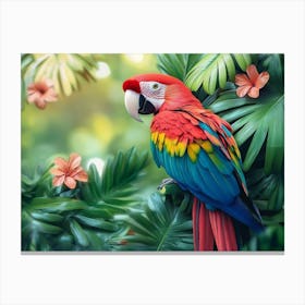 Colorful Parrot Canvas Print