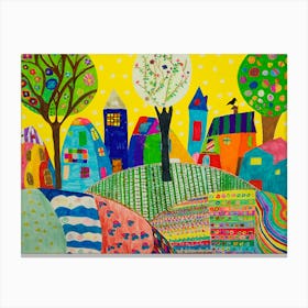 Colorful Village Canvas Print