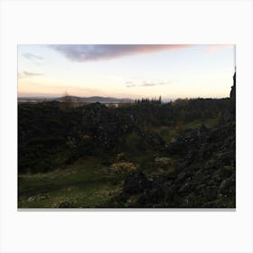 Hiking In Iceland Canvas Print