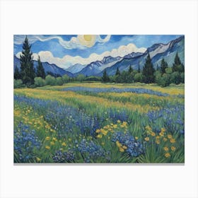 The Call of the Wild Wildflowers Canvas Print