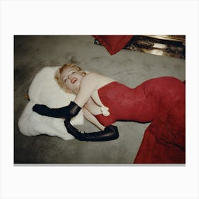 Sleepy Marilyn Monroe Canvas Print